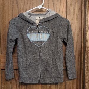 Abercrombie Kids Charcoal Zip-Up Hoodie